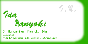 ida manyoki business card