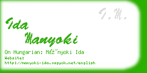 ida manyoki business card